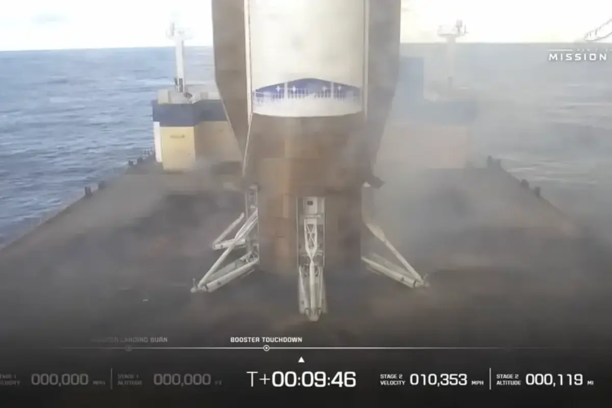 Roket New Glenn Berhasil Mendarat di Laut, tetapi Satelit Salah Orbit