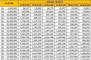 Tabel KUR BRI 2026 Pinjaman 100 Juta: Cicilan Terbaru Mulai Rp 1,9 Juta per Bulan