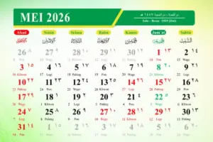 Daftar Tanggal Merah Mei 2026, Ada 4 Hari Libur Nasional dan 2 Cuti Bersama