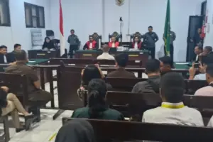 Oknum Brimob Penganiaya Siswa di Tual hingga Tewas Jalani Sidang Perdana