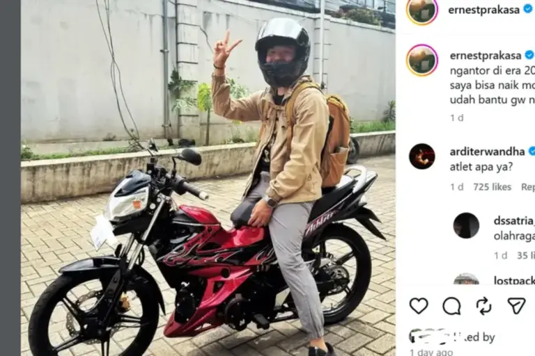 Ernest Prakasa Pamer Kawasaki Athlete Lawas, Ini Spesifikasinya