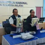 BNN Sumsel Gagalkan Peredaran 16,9 Kg Sabu di Palembang, 2 Kurir Jaringan Internasional Ditangkap